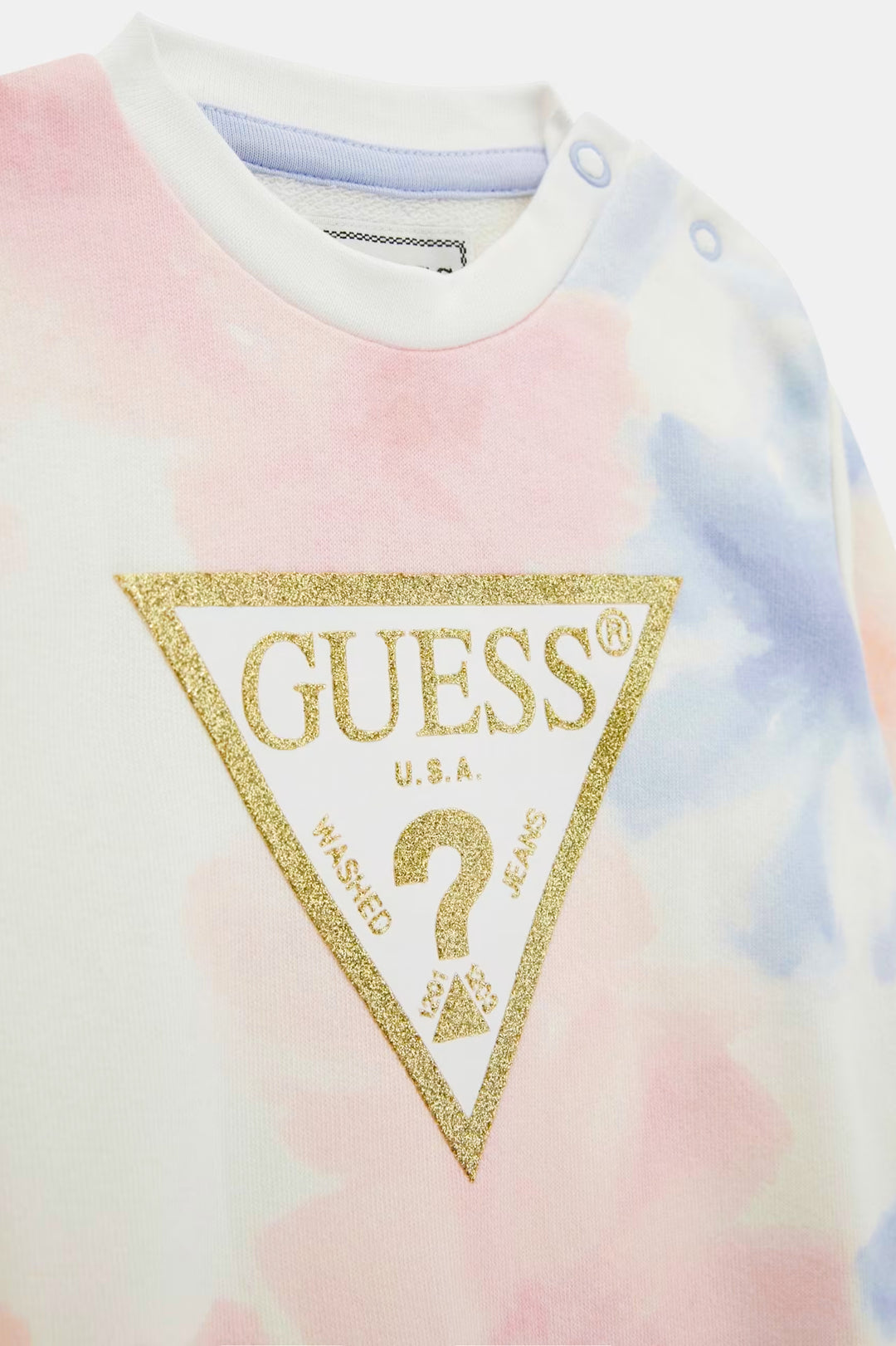 GUESS® Kids "Ava" Pink & Blue Sweatshirt & Leggings | Millie and John