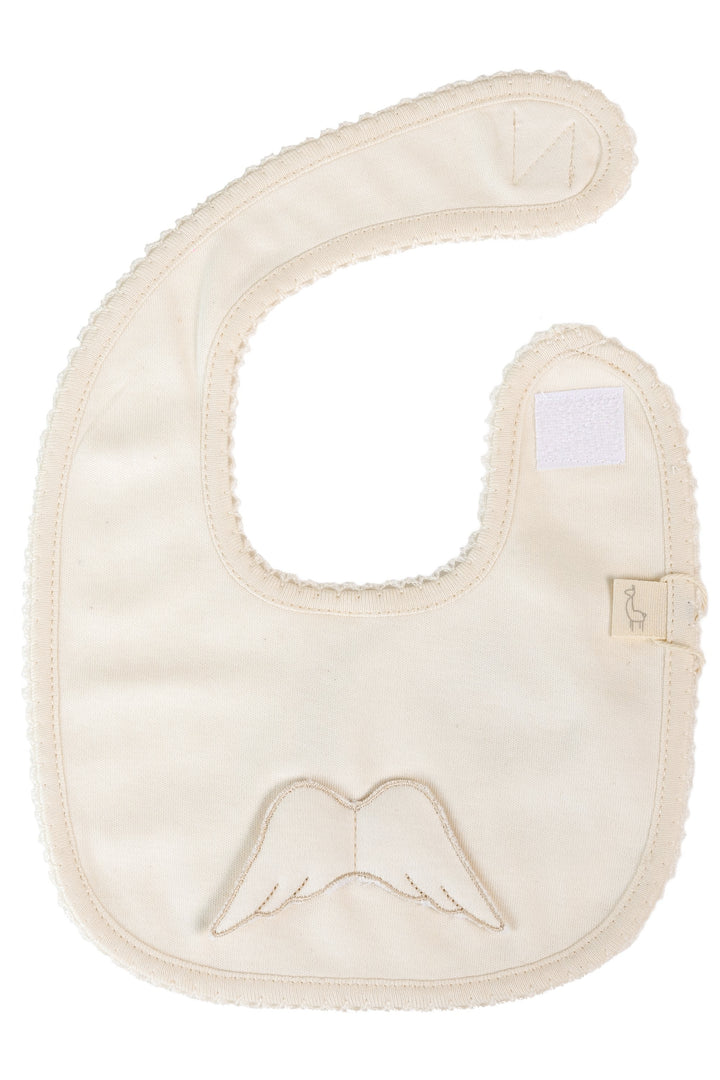 Angel Wing Square Cotton Bib