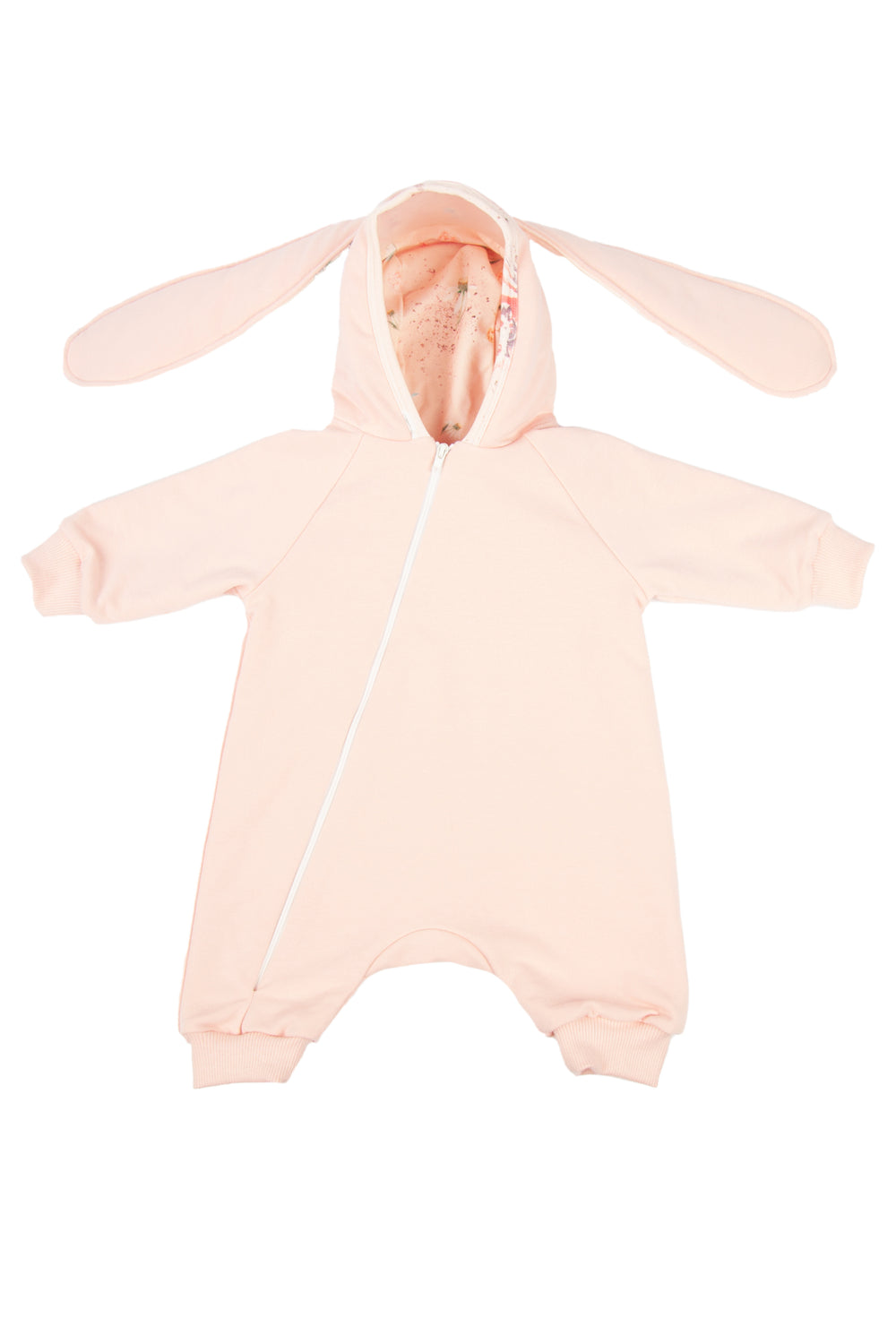 Jamiks "Andrea" Apricot Bunny Ear Romper | Millie and John