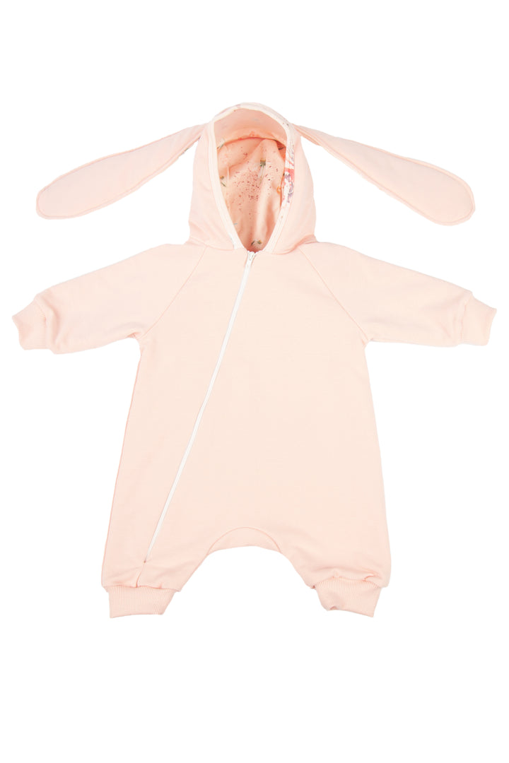 Jamiks "Andrea" Apricot Bunny Ear Romper | Millie and John
