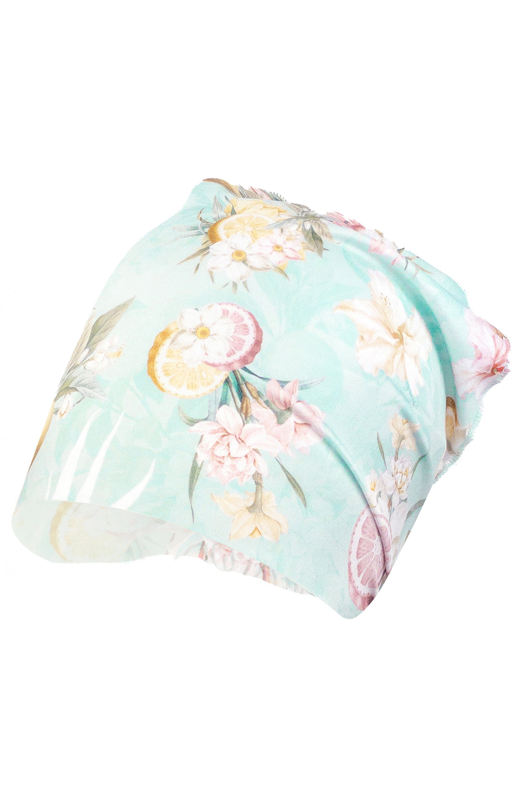 Jamiks "Aurora" Mint Floral Fruit Print Swim Bandana | Millie and John