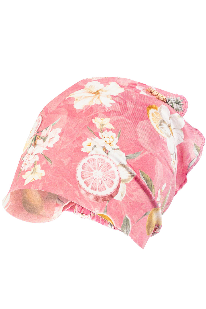 Jamiks "Aurora" Hot Pink Floral Fruit Print Swim Bandana | Millie and John