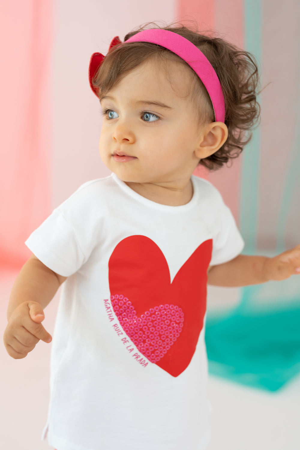 Agatha Ruíz de la Prada "Dottie" Red & Fuchsia T-Shirt & Leggings | Millie and John