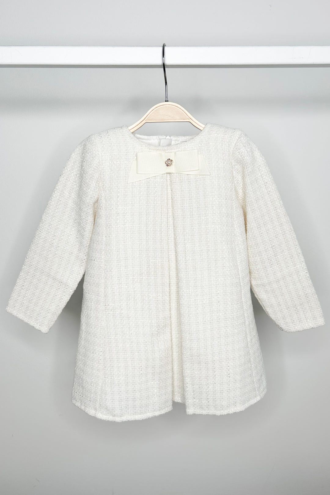 Jamiks "Ayala" Ivory Shimmer Tweed Dress | Millie and John