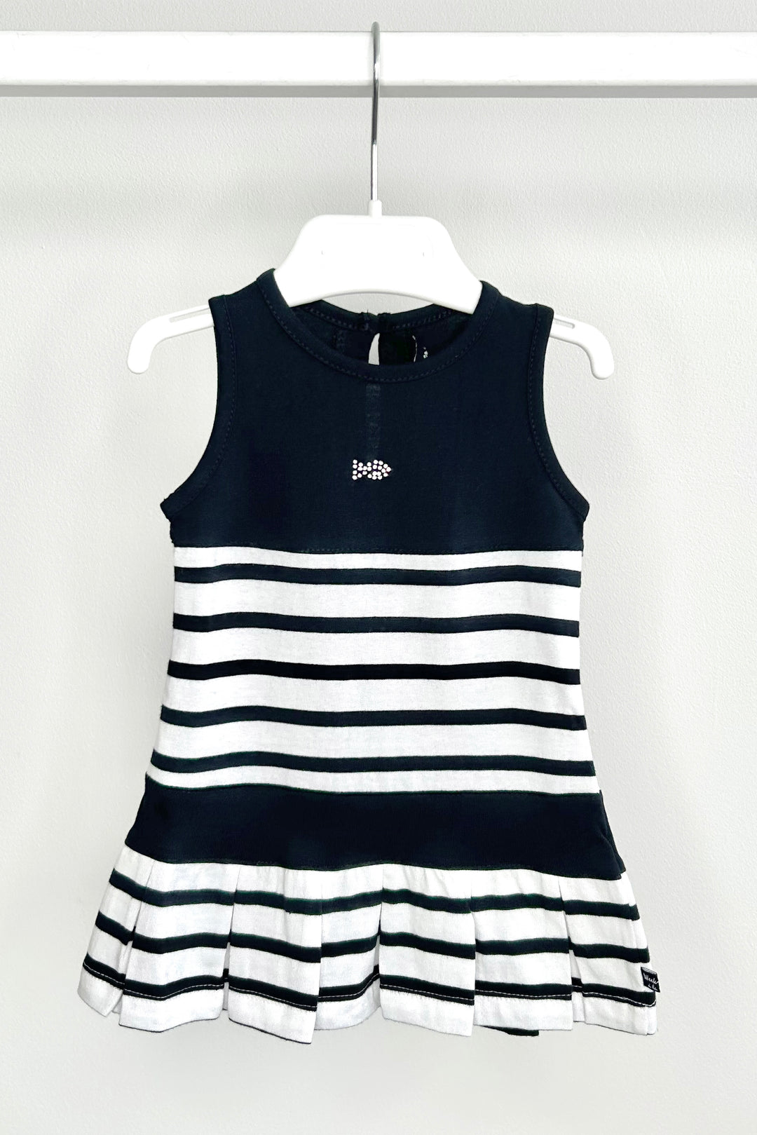 Week-end à la Mer "Heidi" Navy Striped Dress | Millie and John