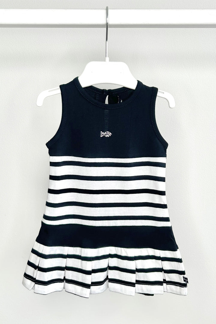 Week-end à la Mer "Heidi" Navy Striped Dress | Millie and John