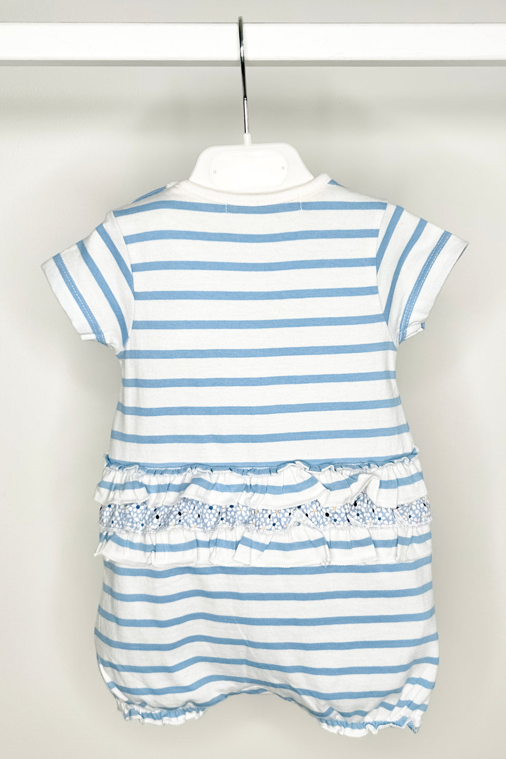 Week-end à la Mer "Juju" Blue Striped Romper & Headband | Millie and John