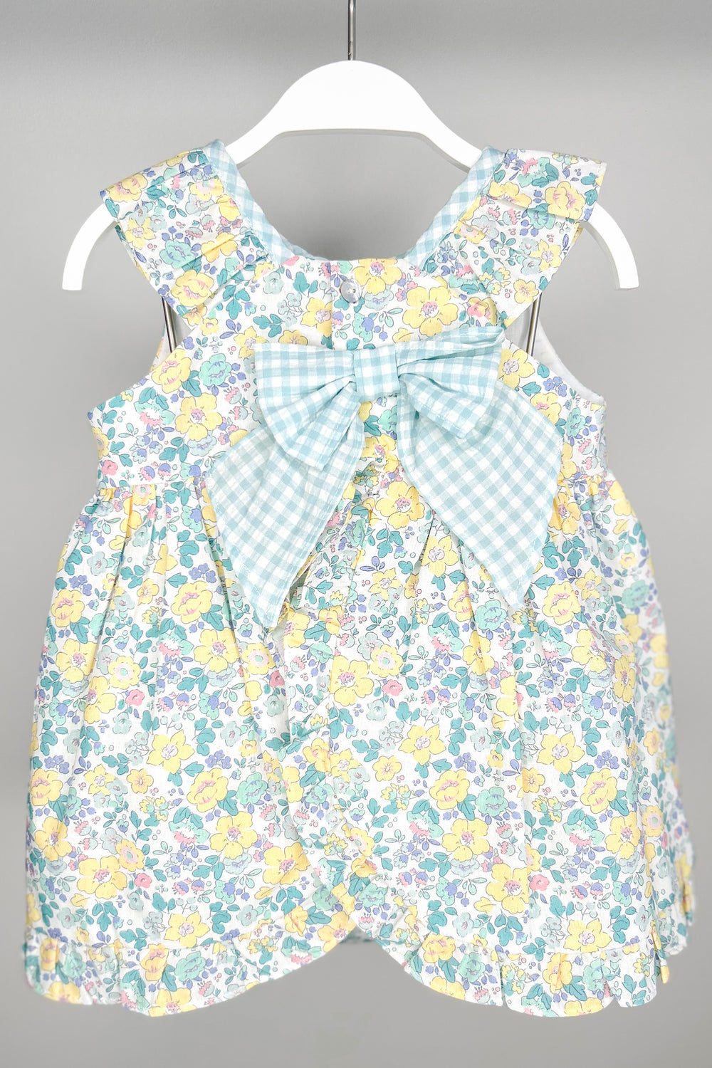 Tartaleta "Pippa" Lemon & Mint Green Liberty Floral Dress & Bloomers | Millie and John