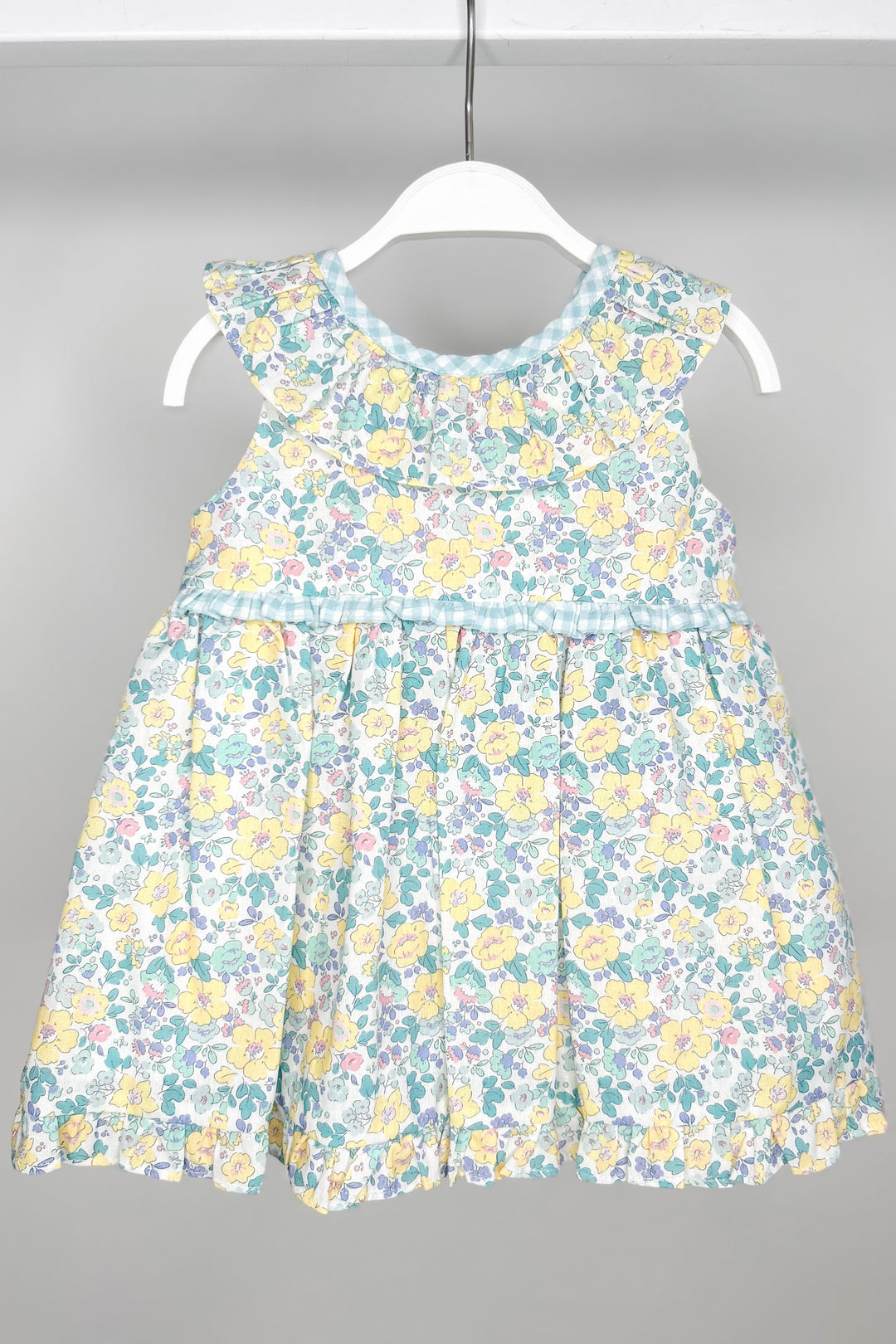 Tartaleta "Pippa" Lemon & Mint Green Liberty Floral Dress & Bloomers | Millie and John