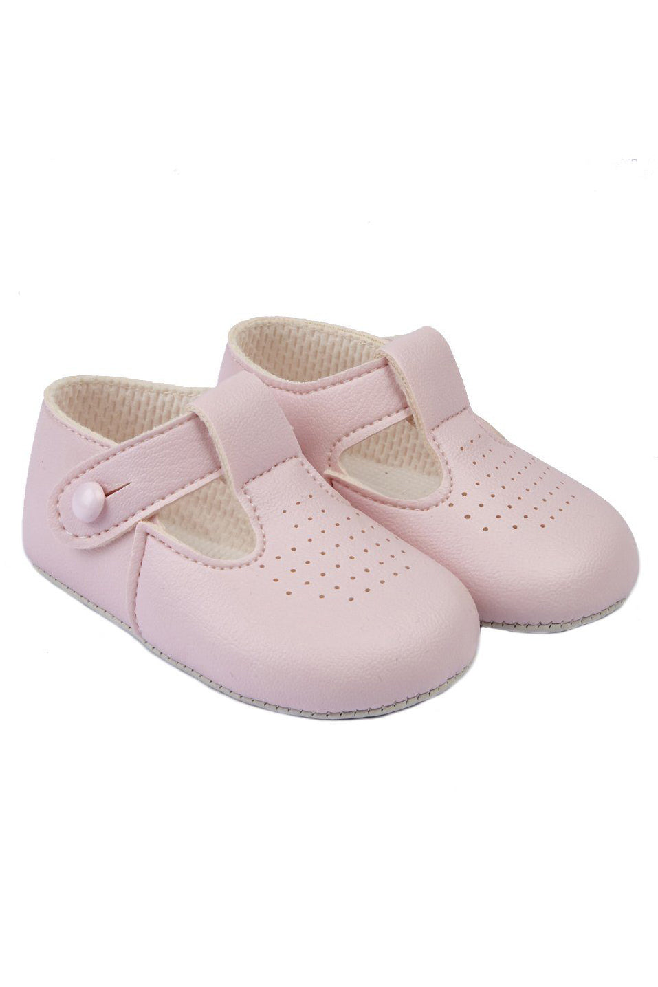 Baypods Pink T-Bar Soft Sole Shoes | Millie and John