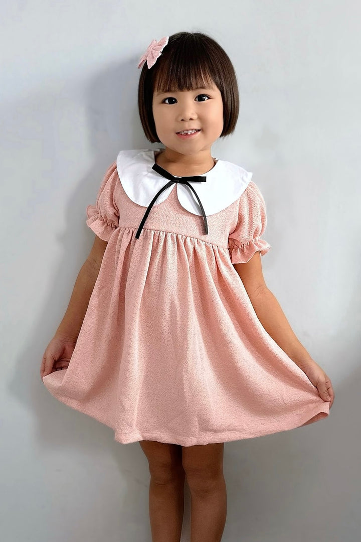 Phi "Peony" Pink Sparkly Dress | Millie and John