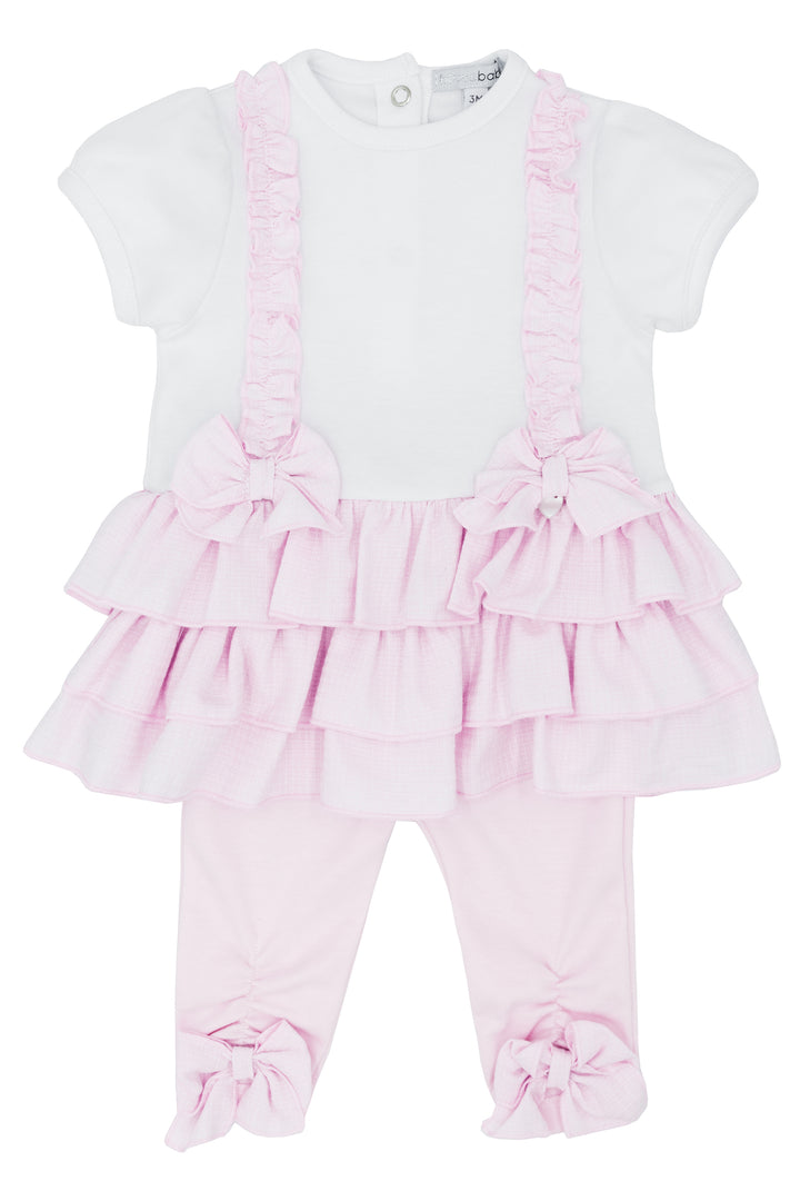 Blues Baby PREORDER "Lorelei" Pink Dress & Leggings | Millie and John