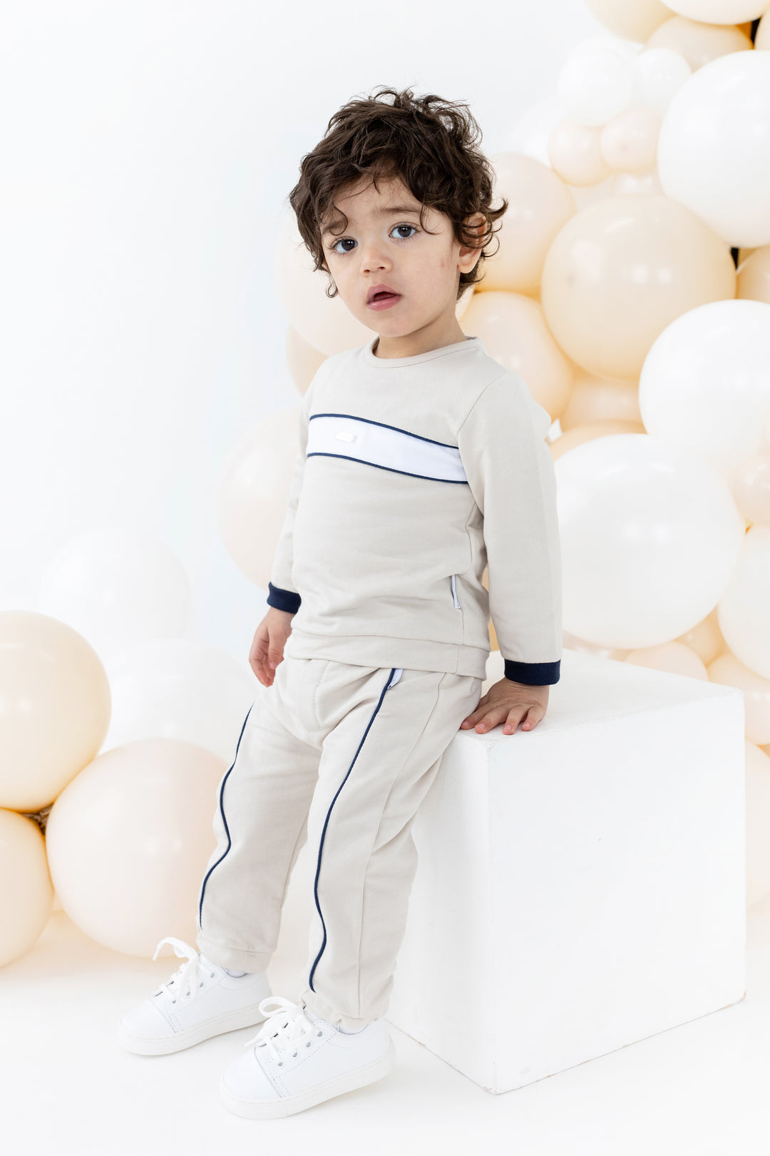 Blues Baby "Bobby" Beige Tracksuit | Millie and John