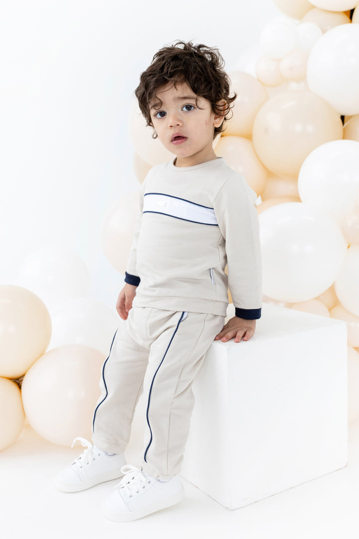 Blues Baby "Bobby" Beige Tracksuit | Millie and John