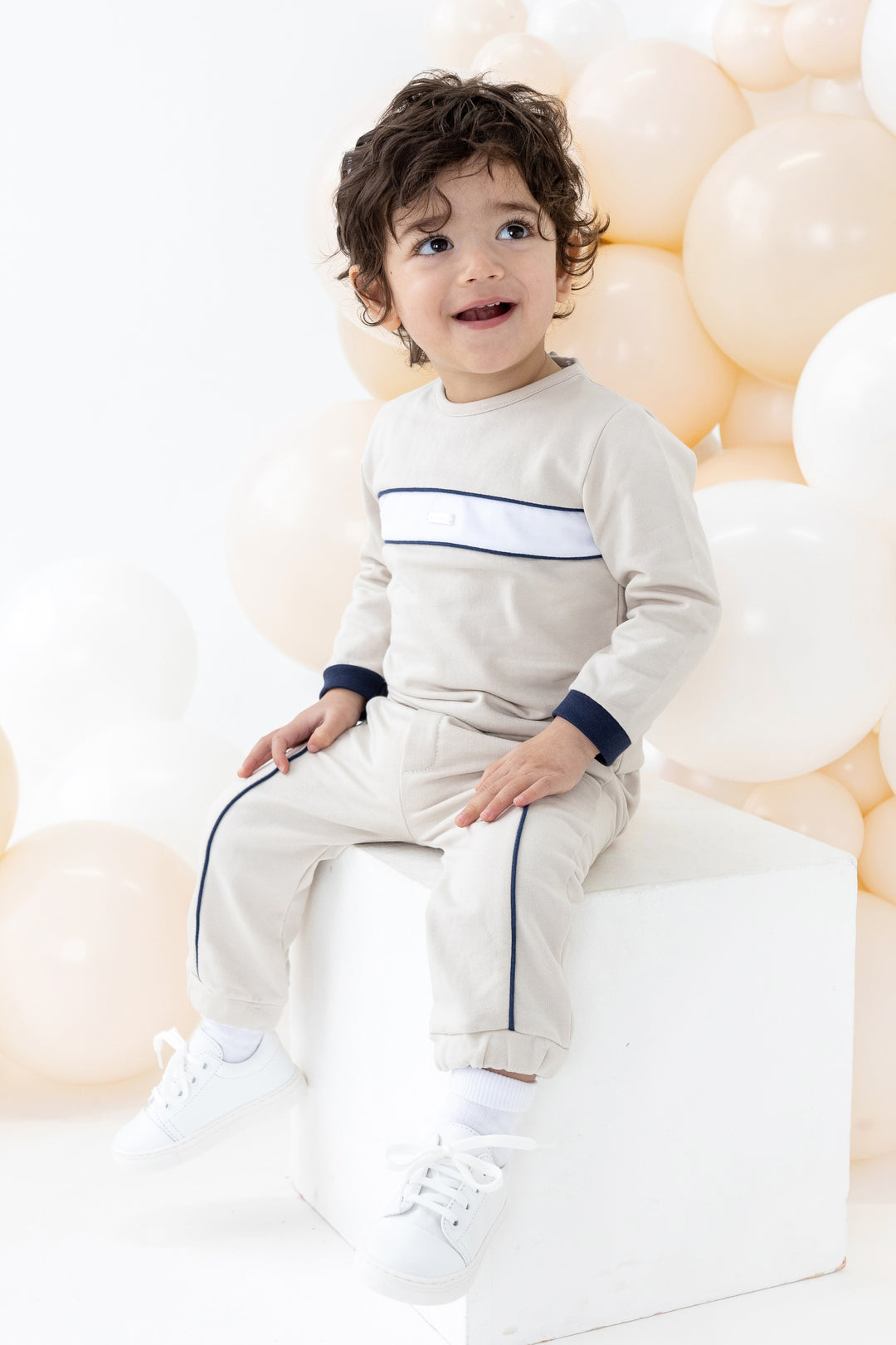 Blues Baby "Bobby" Beige Tracksuit | Millie and John