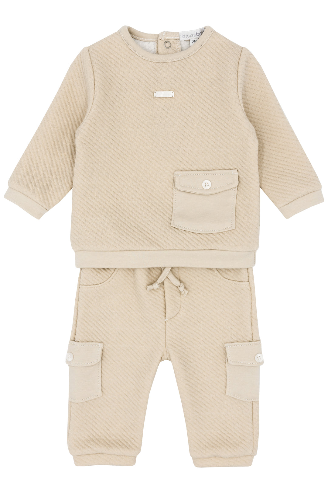 Blues Baby "Samuel" Beige Cargo Tracksuit | Millie and John