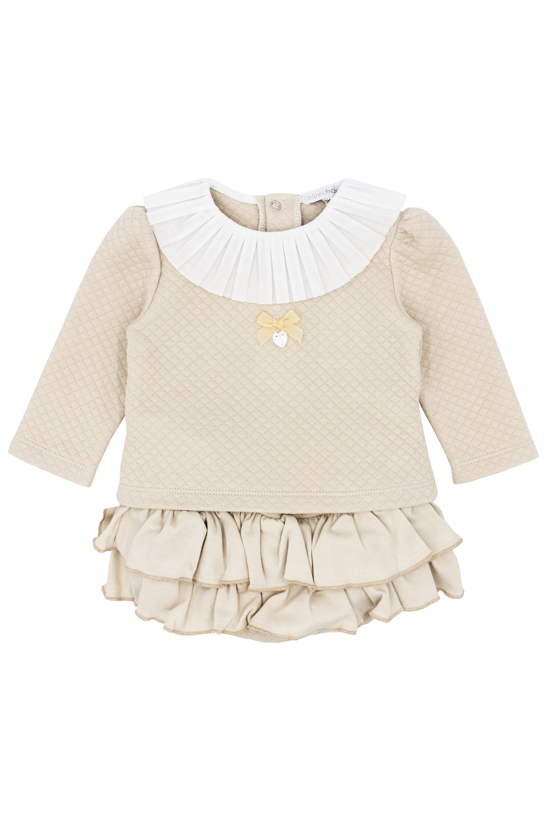 "Kaya" Beige Top & Bloomers