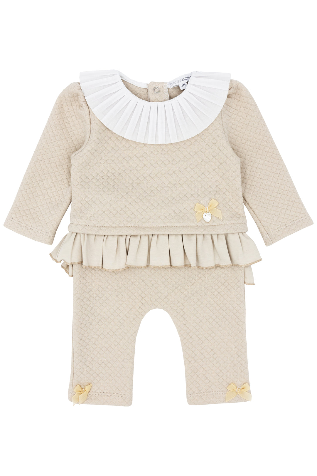 Blues Baby "Kaya" Beige Top & Trousers | Millie and John