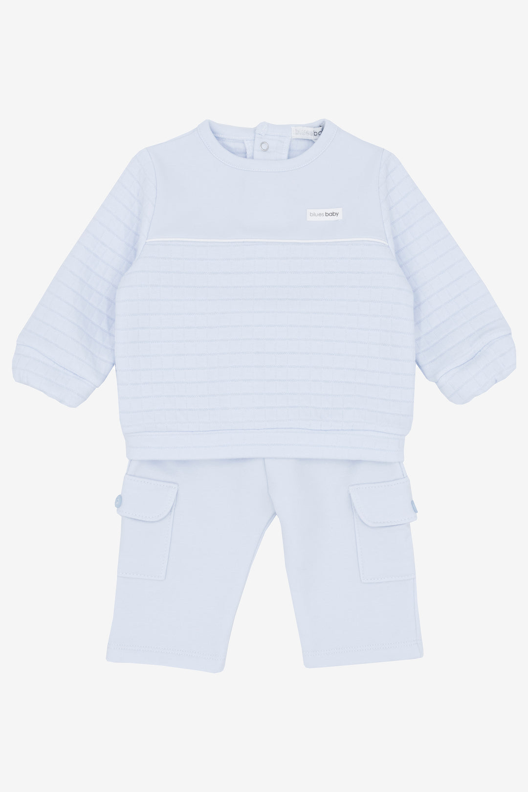 "Jax" Blue Quilted Cargo Tracksuit