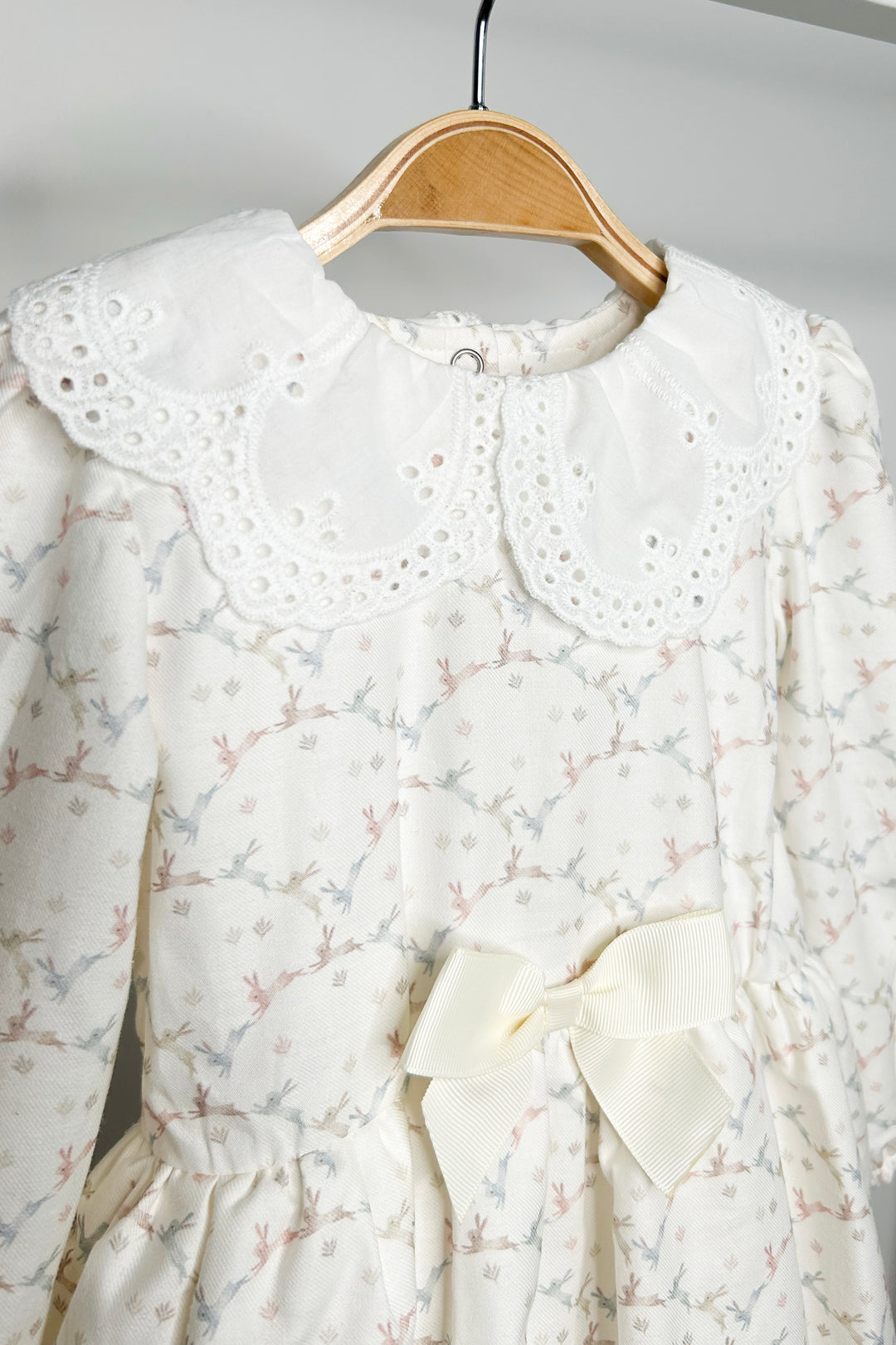 Jamiks "Bonnie" Pastel Bunny Print Dress | Millie and John
