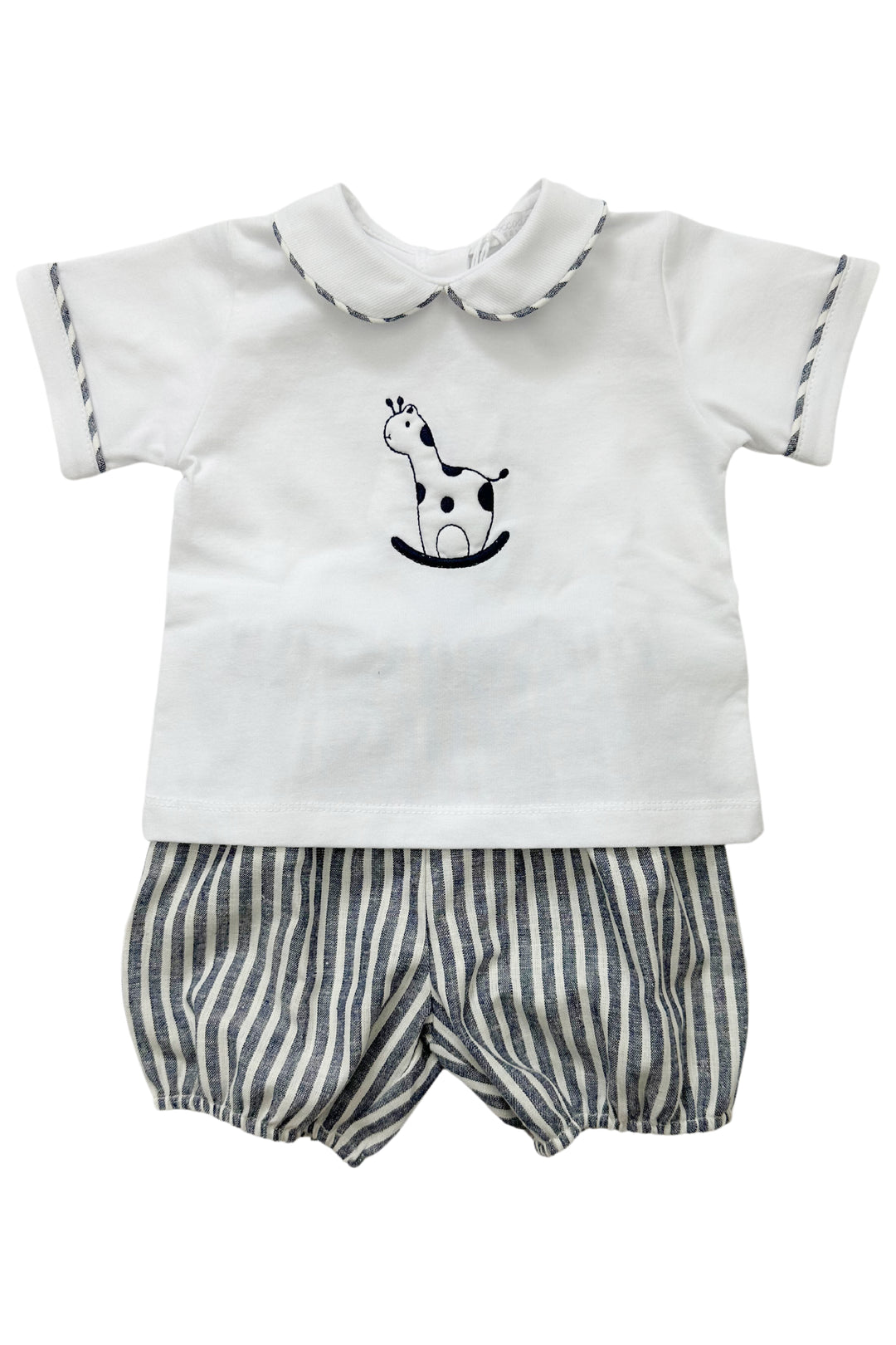 Coccodè "Norbert" Striped Giraffe Top & Jam Pants | Millie and John