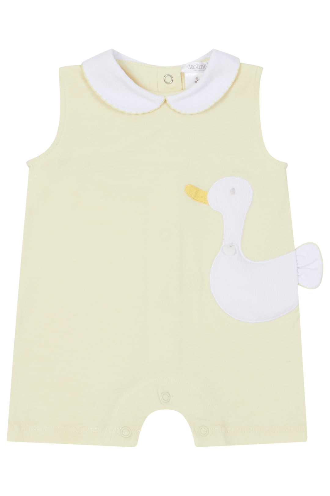 Deolinda "Nico" Lemon Duck Romper | Millie and John