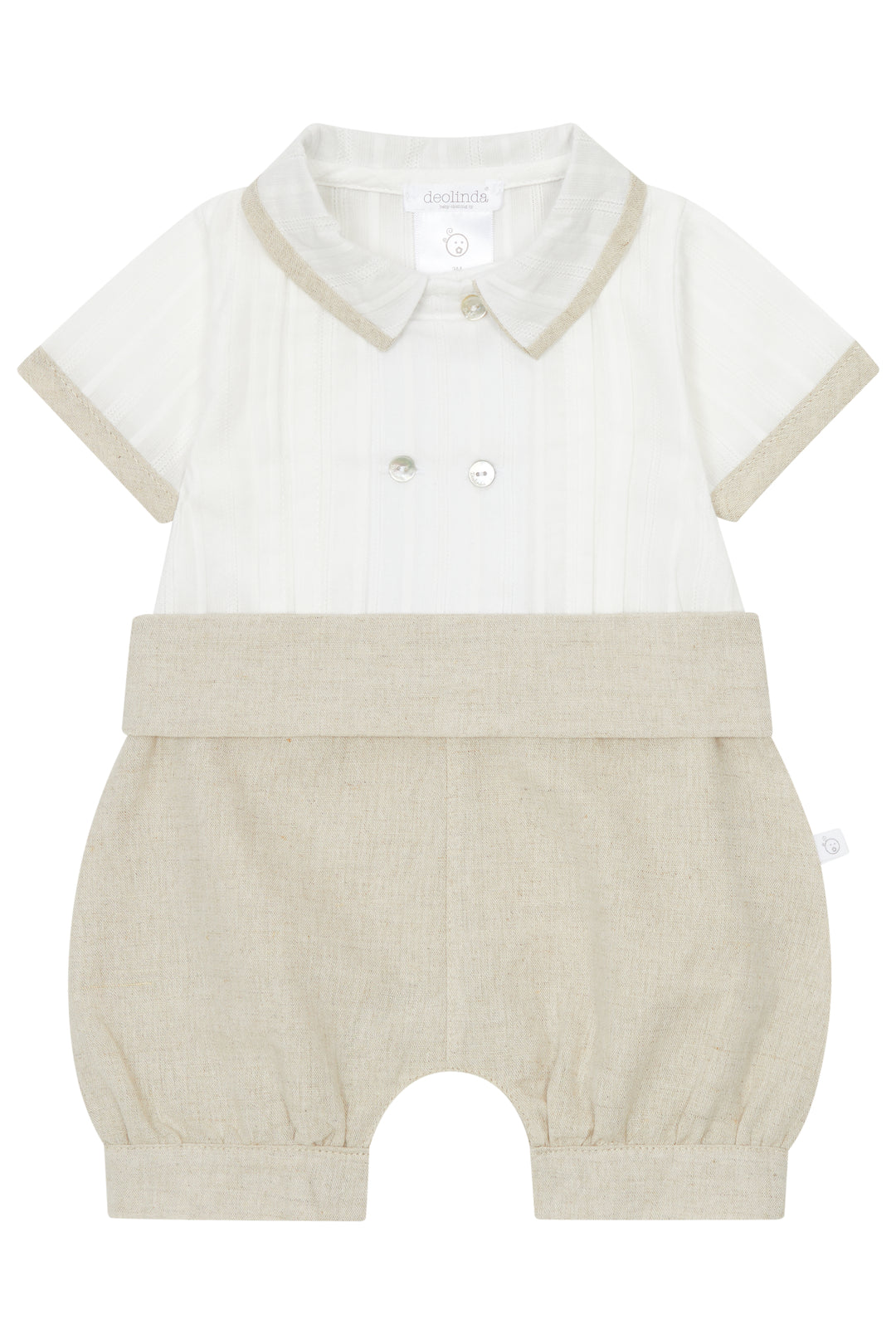 Deolinda "Asher" Beige Romper | Millie and John