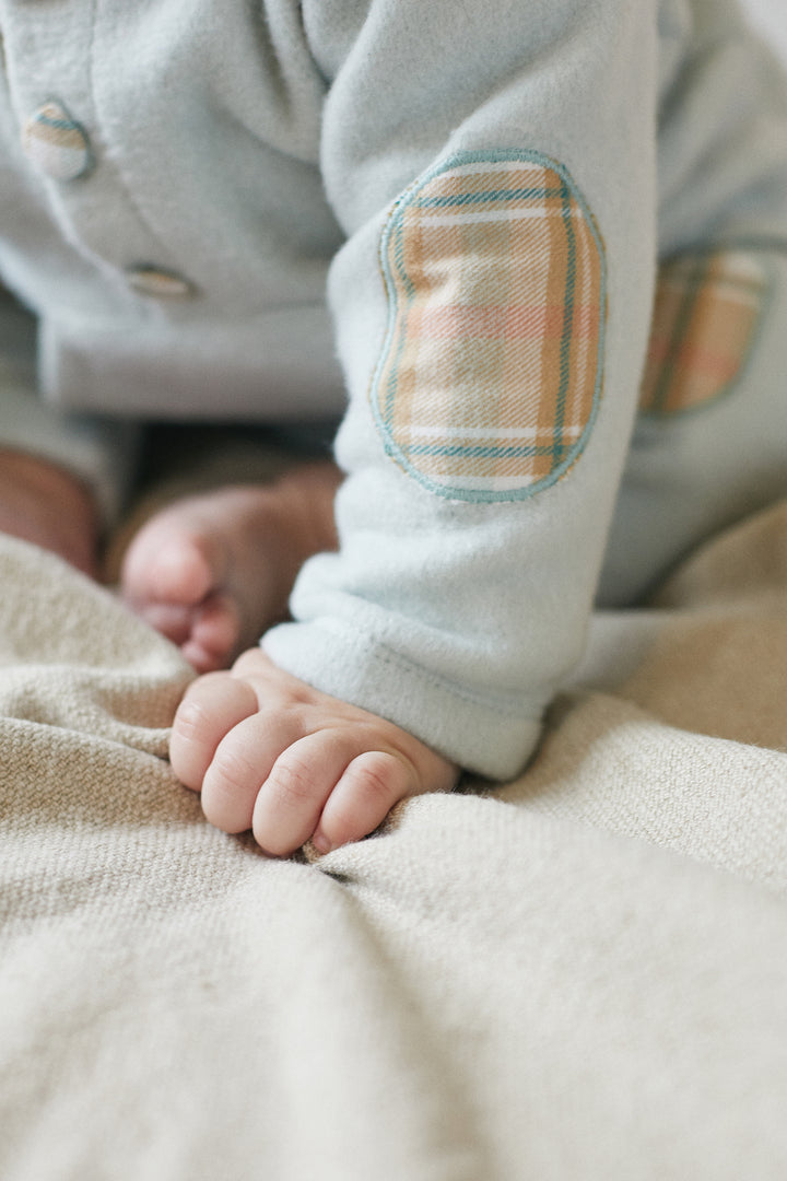 Deolinda "Finlay" Sage Green Tartan Hooded Tracksuit | Millie and John