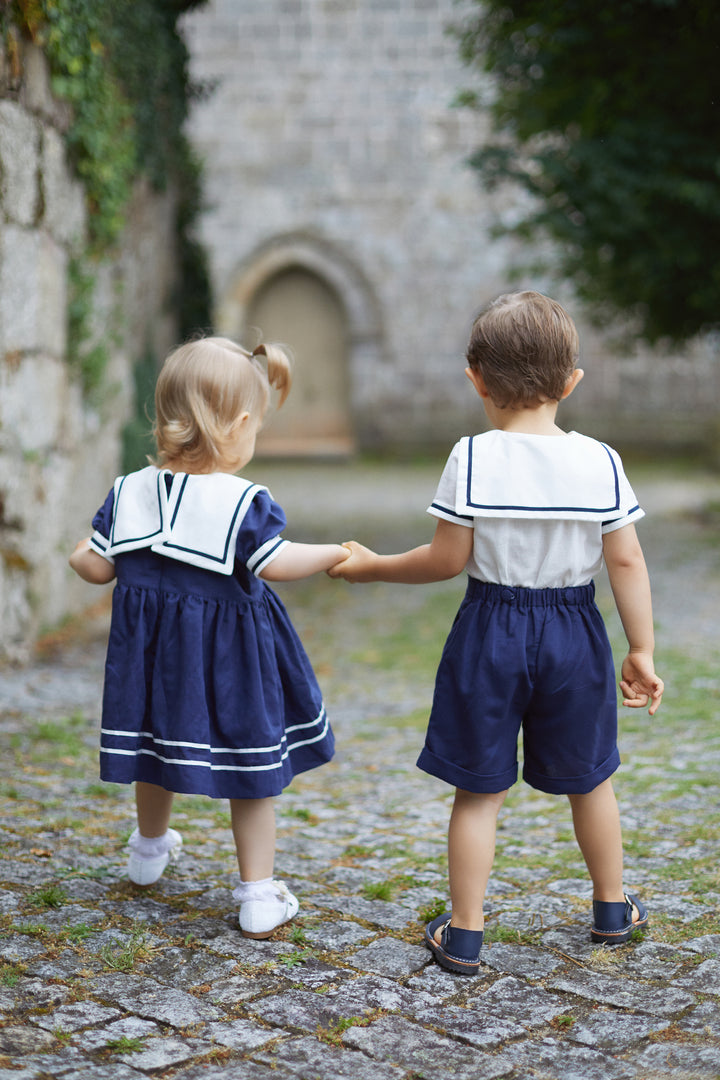 Chic by Deolinda PREORDER "Mira" Navy Sailor Dress | Millie and John