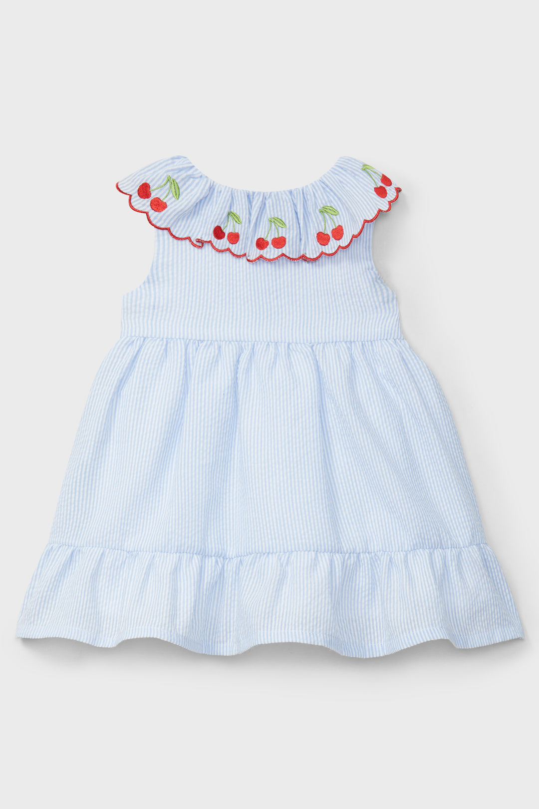 Dr Kid Blue Striped Cherry Dress | Millie and John