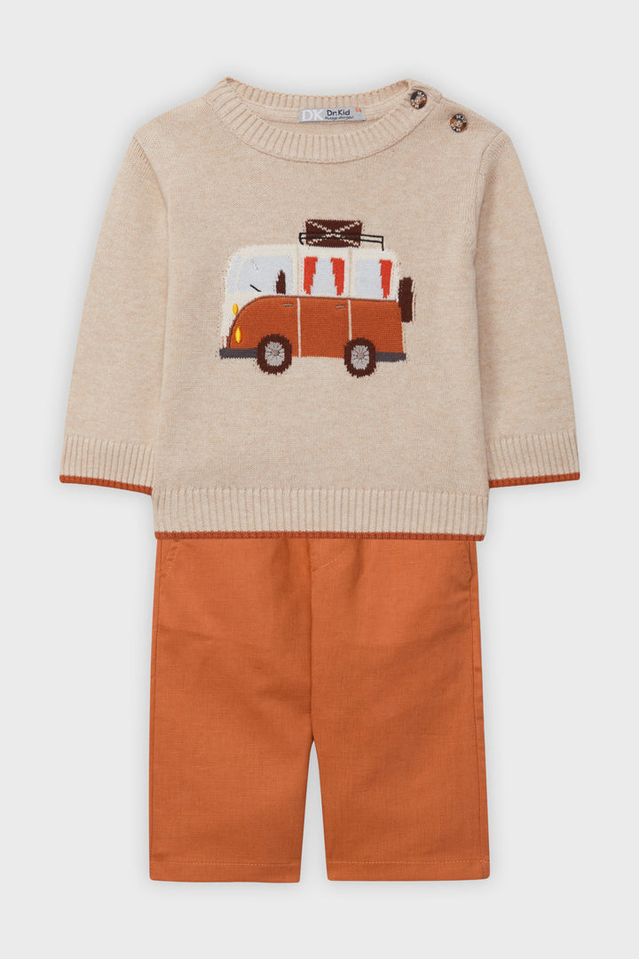 Dr Kid Rust Campervan Jumper & Trousers | Millie and John