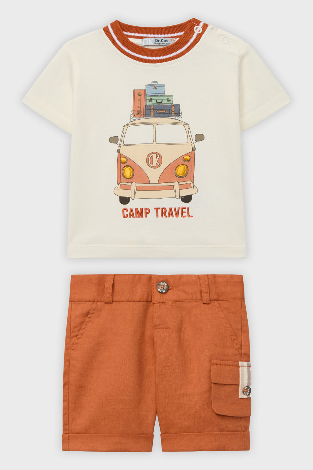 Dr Kid Rust Campervan T-Shirt & Shorts | Millie and John