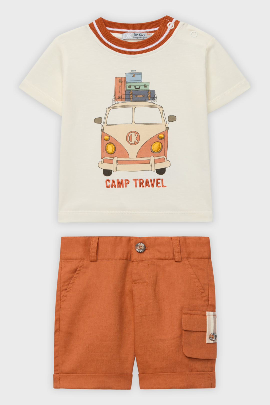 Dr Kid Rust Campervan T-Shirt & Shorts | Millie and John