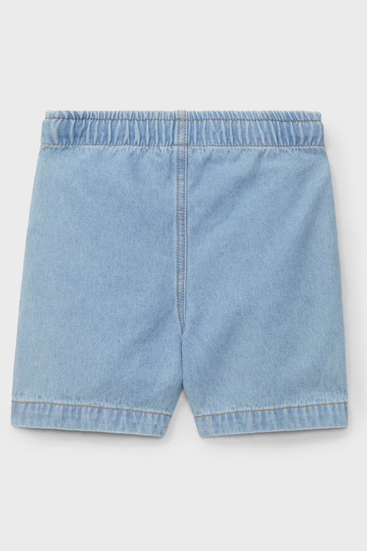 Dr Kid Green Raglan Tennis T-Shirt & Denim Shorts | Millie and John