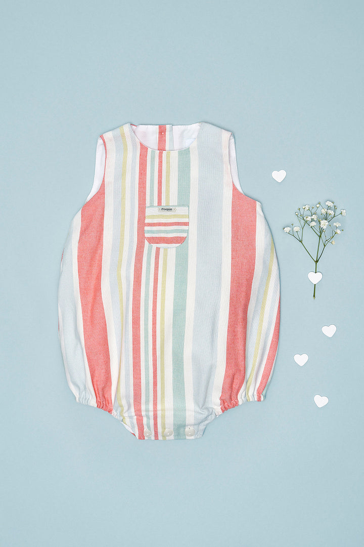 Foque "Yael" Multicoloured Stripe Romper | Millie and John