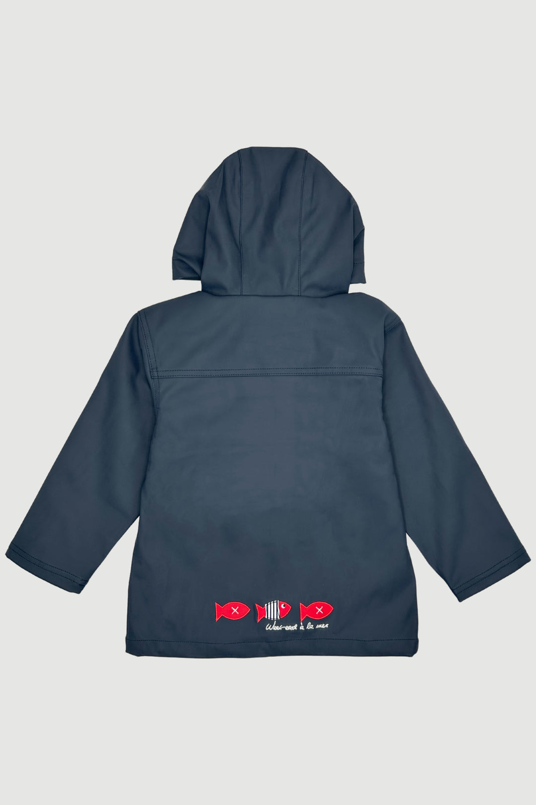 Week-end à la Mer "Huxley" Navy Blue Waterproof Raincoat | Millie and John