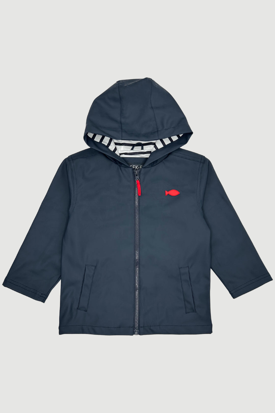 Week-end à la Mer "Huxley" Navy Blue Waterproof Raincoat | Millie and John