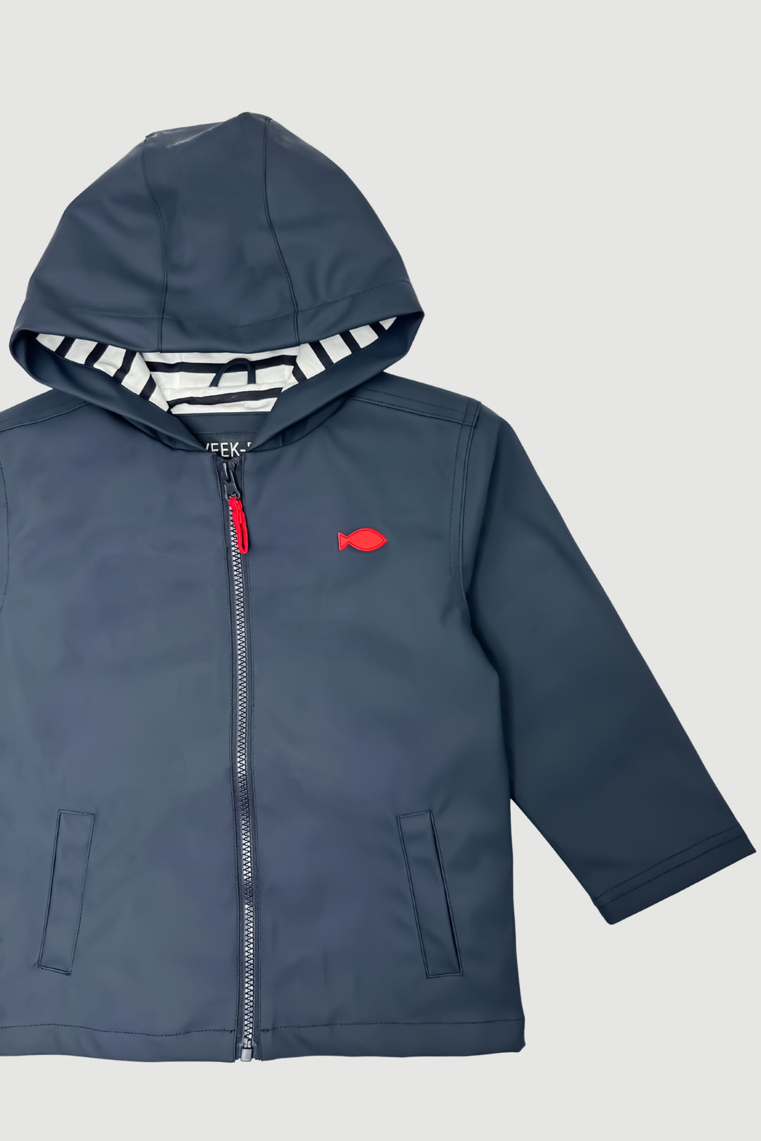 Week-end à la Mer "Huxley" Navy Blue Waterproof Raincoat | Millie and John