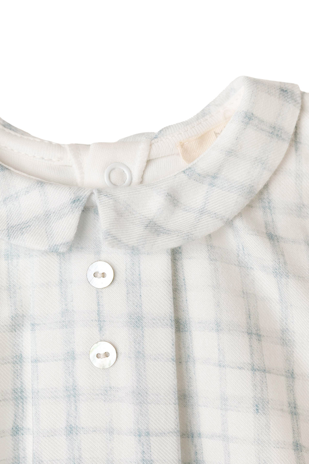 Baby Gi "Alvaro" Dusky Blue Check Shirt & Jam Pants | Millie and John