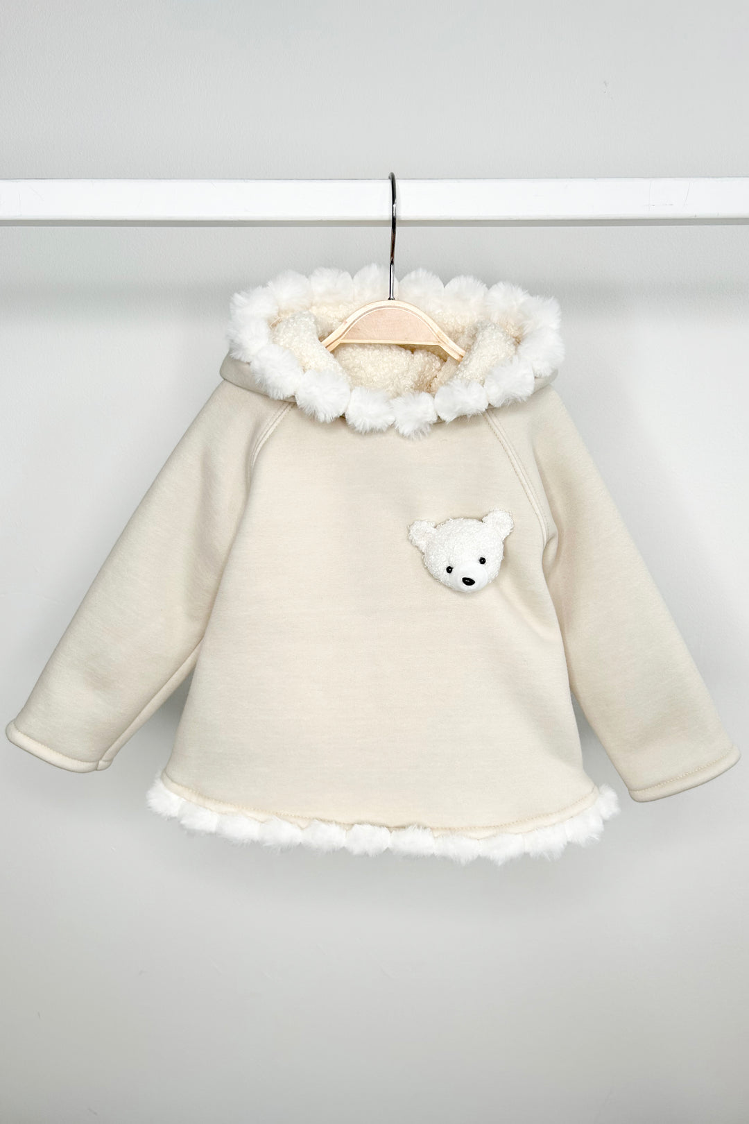 Jamiks "Elina" Stone Pom Pom Teddy Hoodie Tunic | Millie and John