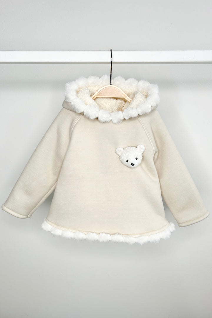 Jamiks "Elina" Stone Pom Pom Teddy Hoodie Tunic | Millie and John