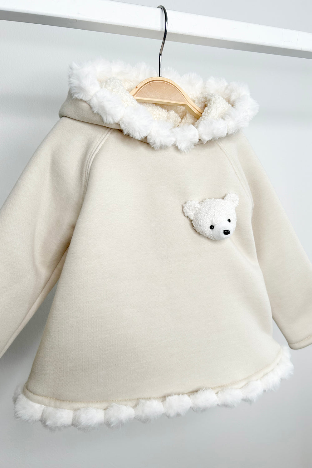 Jamiks "Elina" Stone Pom Pom Teddy Hoodie Tunic | Millie and John