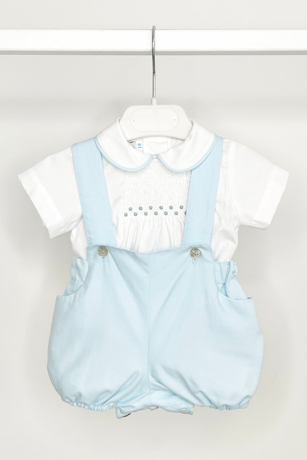 Fofettes x Be Chic "Louis" Sky Blue Smocked Shirt & Jam Pants | Millie and John