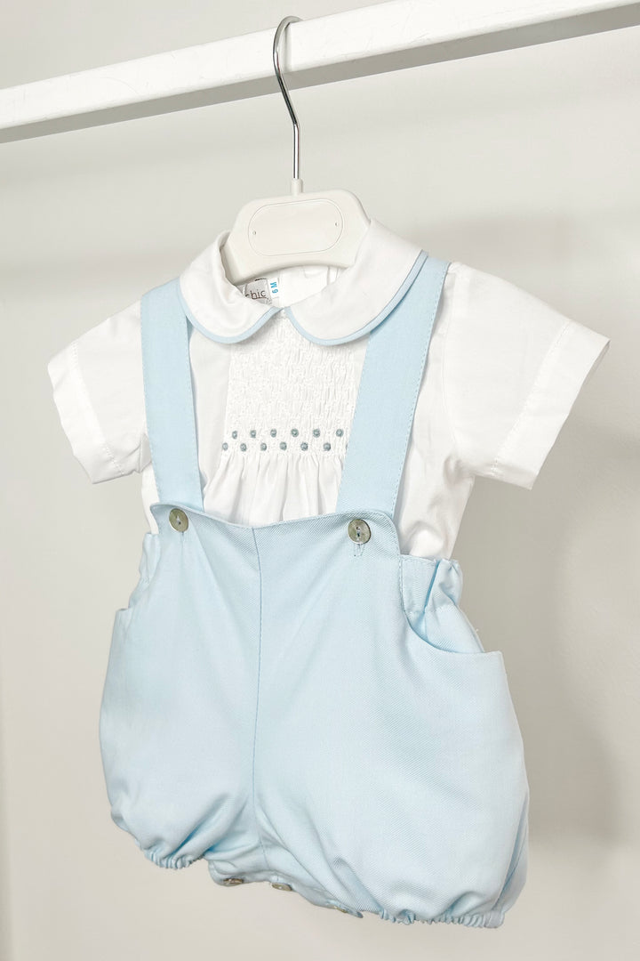 Fofettes x Be Chic "Louis" Sky Blue Smocked Shirt & Jam Pants | Millie and John