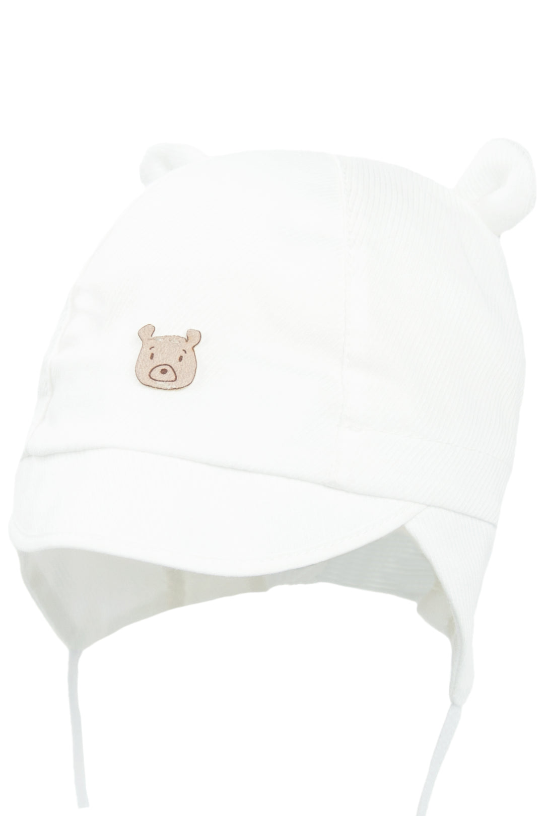 Jamiks "Freddy" White Organic Cotton Teddy Hat | Millie and John