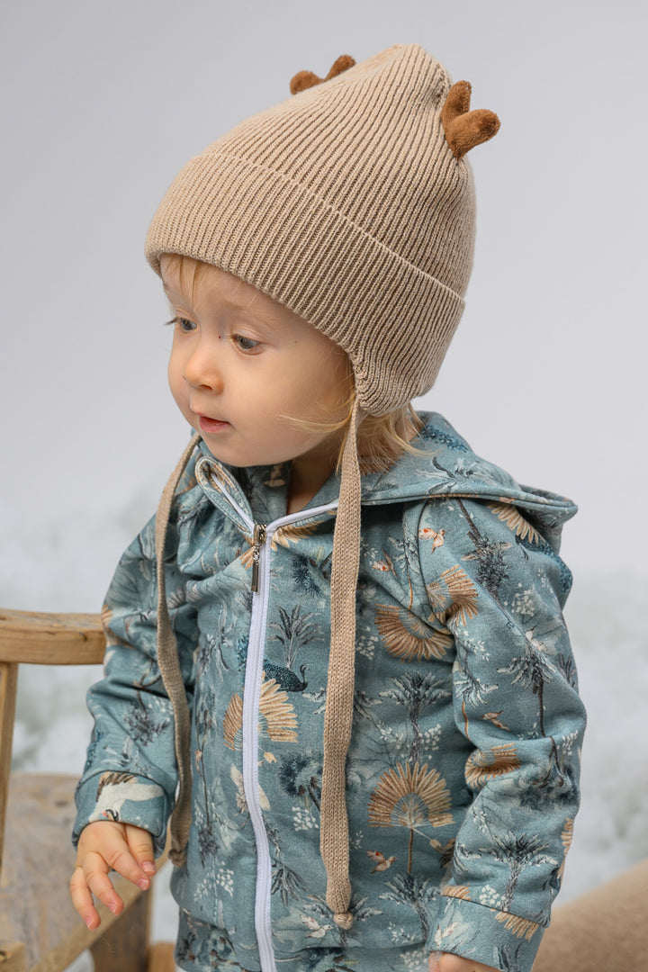 Jamiks Cashmere Ribbed Reindeer Hat | Millie and John