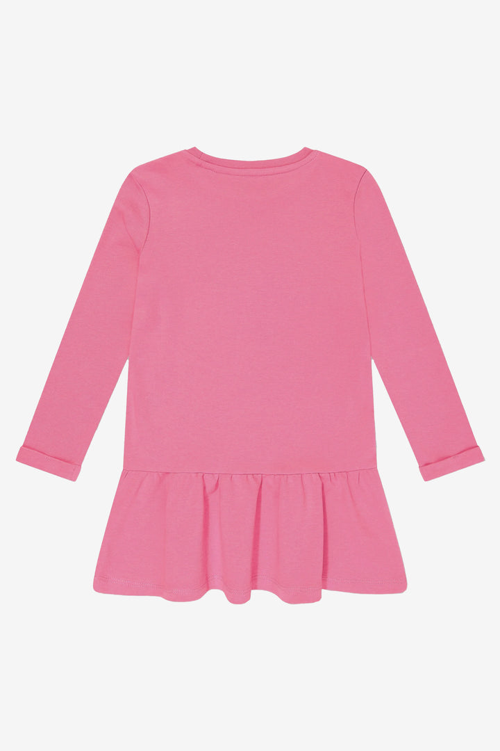 GUESS® Kids "Chloe" Hot Pink Drop Waist Dress | Millie and John