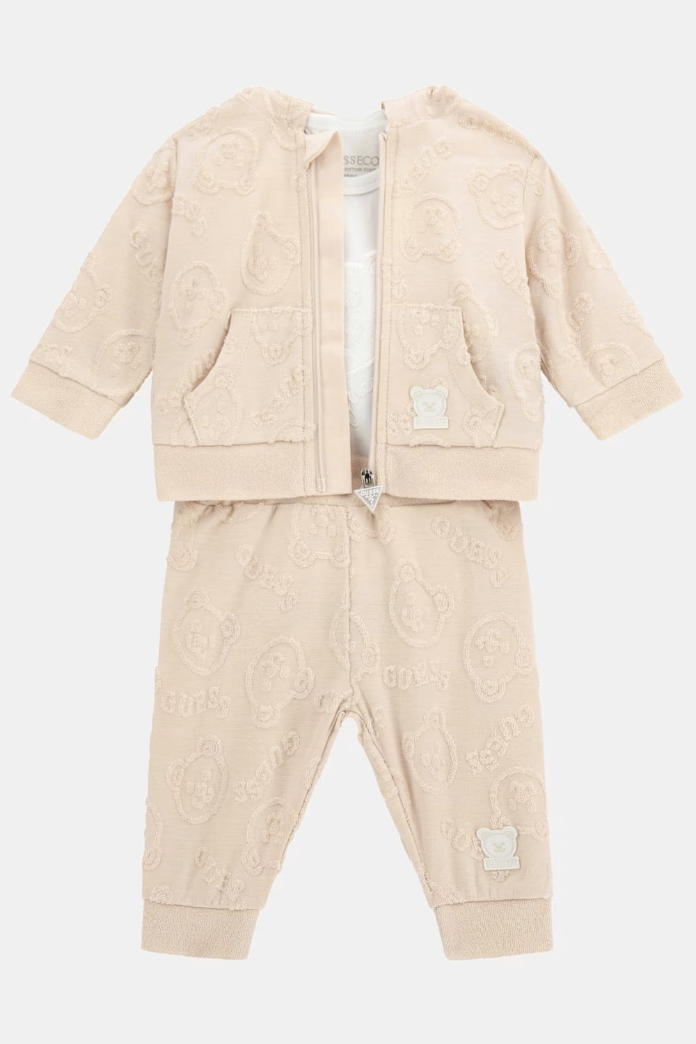 GUESS® Kids "Sage" Sand Bear Tracksuit Set | Millie and John
