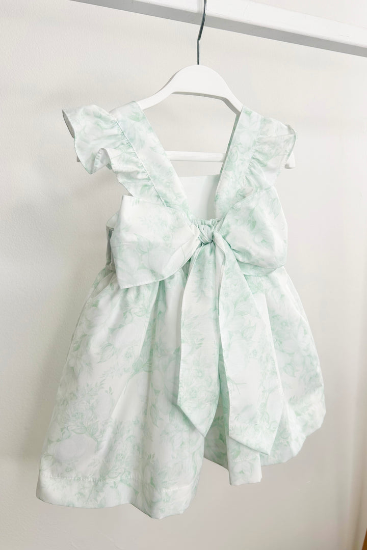 Puro Mimo "Posey" Mint Green Floral Dress | Millie and John