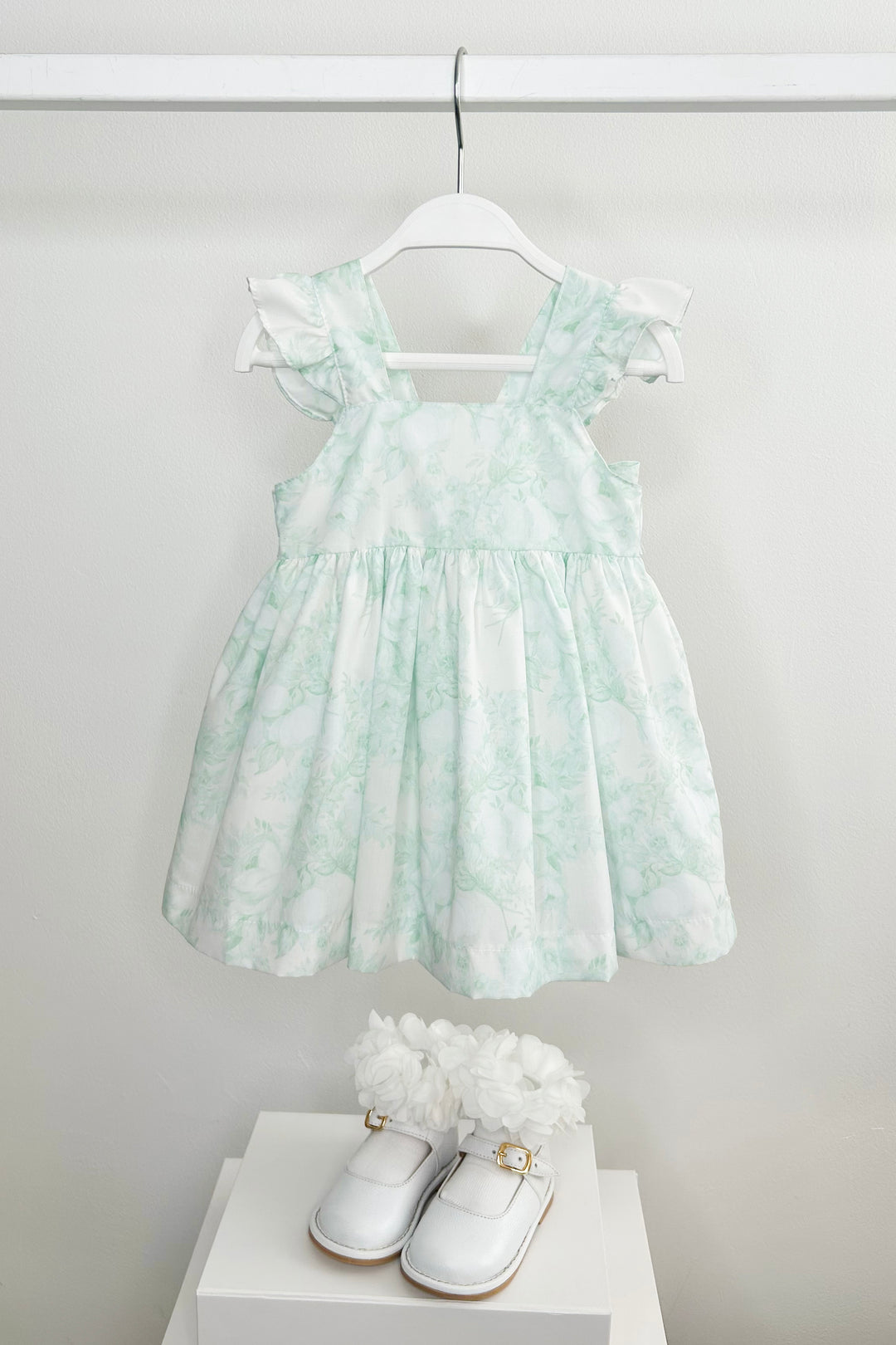 Puro Mimo "Posey" Mint Green Floral Dress | Millie and John